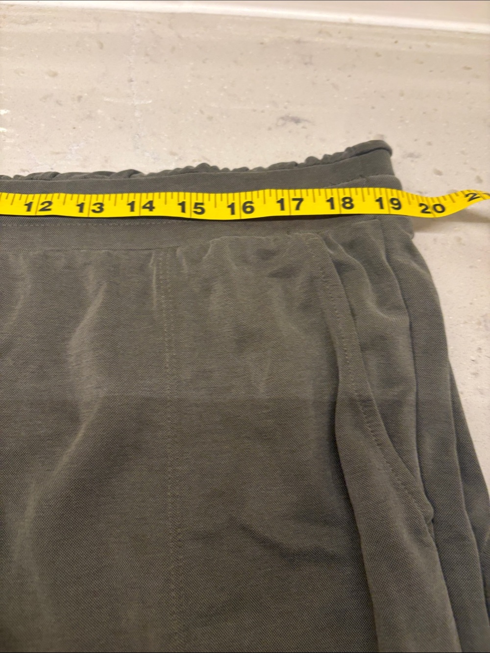 Lou & Grey Olive V-Neck deawstring elastic Waist Jumpsuit - Picture 10 of 12